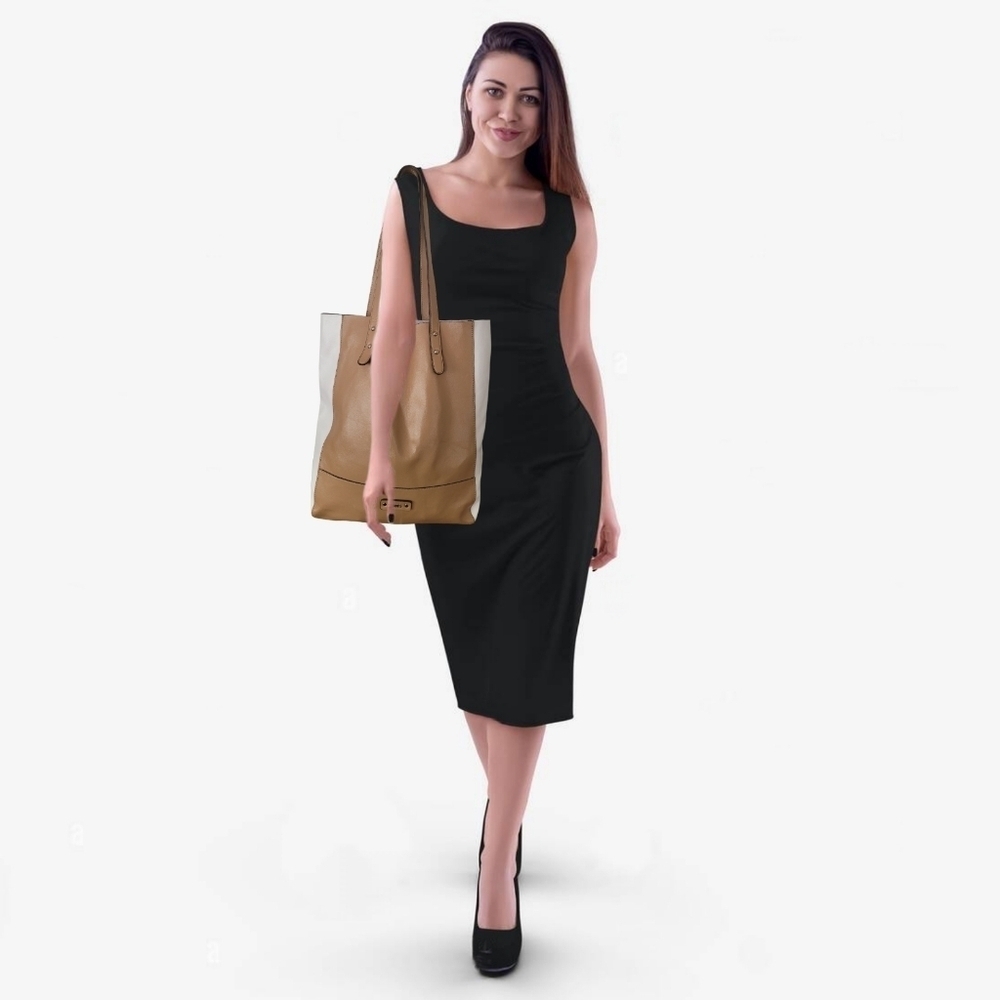Roots Tan Slouchy Tote With Removable Pouch - Like New - Picture 8 of 8